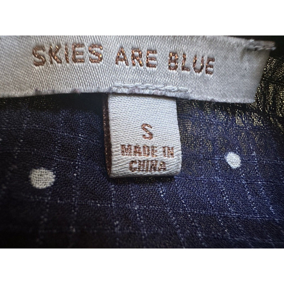 Women's Sleeveless Polka Dot Ruffle Top Summer Polka Dot Top Size Small - Picture 13 of 16